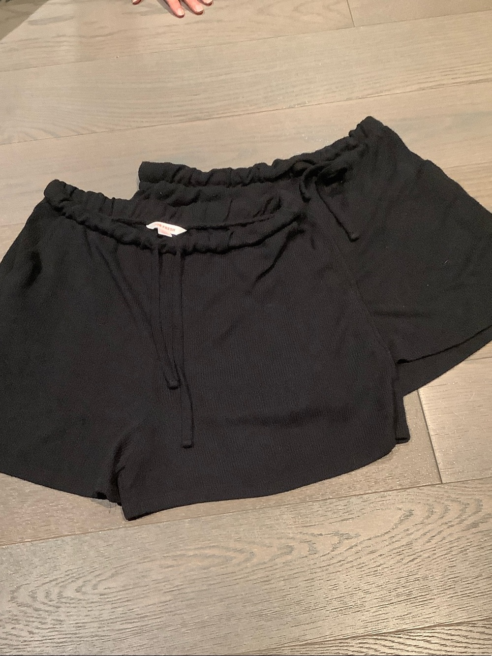 Joe Fresh Black Elastic Waist Athletic Lounge Shorts